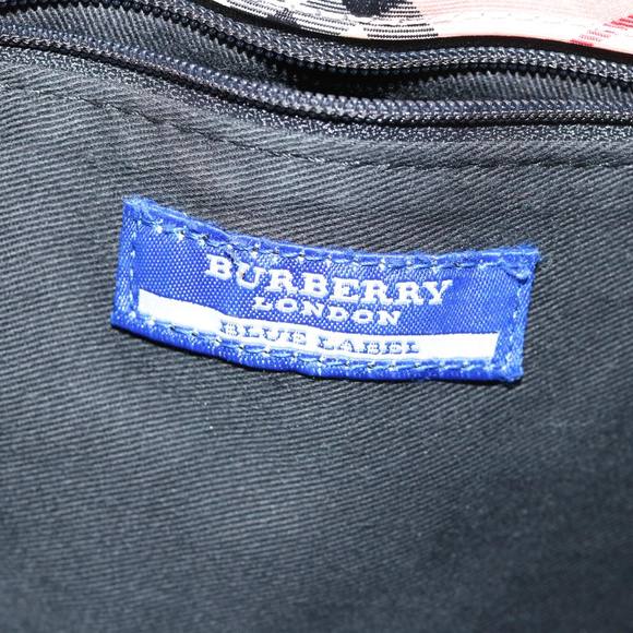 BURBERRY Nova Check Hand Bag Nylon Pink Auth hs1650 - Picture 10 of 16